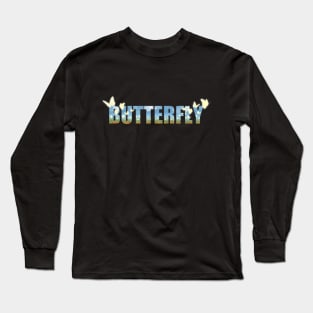 Glowing Butterfly Long Sleeve T-Shirt